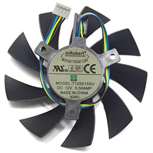 inRobert DIY Two Ball Bearing Video Card Cooling Fan for Zotac GTX 1060 Mini