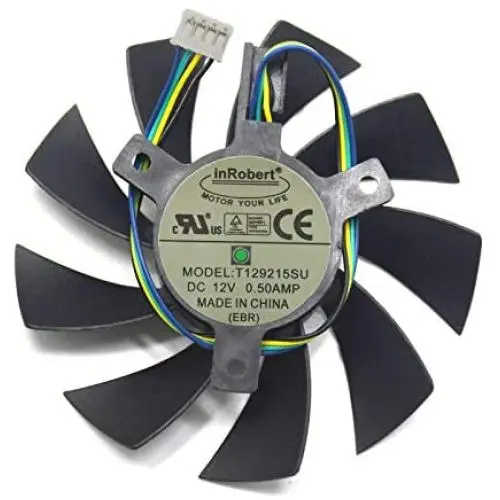 inRobert DIY Two Ball Bearing Video Card Cooling Fan for Zotac GTX 1060 Mini