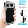 WintMing Compatible with Google Pixel 4XL Aluminium Metal Case Dropproof Shockproof Dustproof Cover Built-in Screen Protector Military Grade Defender Case with Kickstand (Silver, 4XL)