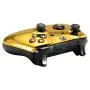 eXtremeRate Chrome Gold Top Shell Front Housing Faceplate Replacement Parts with Side Rails Panel for Xbox One X & One S Controller (Model 1708)
