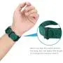 Misker Nylon Band Compatible with Apple Watch Band 44mm 42mm 40mm 38mm,Breathable Sport Strap with Metal Buckle Compatible with iwatch Series 5/4/3/2/1 (Blackish Green, 42mm/44mm)