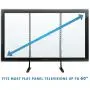 Mount-It! Universal TV Stand Base Replacement, Table top Pedestal Mount Fits 32 37 40 42 47 50 55 60 inch LCD LED Plasma TVs, 110 Lb Capacity, VESA 800 x 400mm (MI-849)