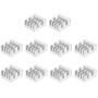 uxcell Electronic Radiators Heatsink for Motor,3D Printer 8.8x8.8x5mm Silver 10pcs