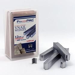 V Nails for Hardwood Picture Frames - 12mm (1/2 Inch) - [3000 V-Nail Pack, Stacked] - AMP - Ultra Strong Vnail Wedges for Picture Framing - Joining Picture Frame Corners