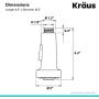 Kraus KFS-1CH Dual Function Kitchen Faucet Sprayer, Chrome