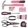 Cartman Pink 39-Piece Tool Set - General Household Hand Tool Kit with Plastic Toolbox Storage Case Cartman Pink 39-Piece Tool Set - General Household Hand Tool Kit with Plastic Toolbox Storage Case