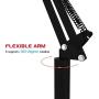Spessn Adjustable Floor Stand Universal 360-degree Rotatable Metal Tablet Holder Compatible Samsung Galaxy Tab and Phones(Black)