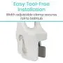 Vive Bathtub Rail - Heavy Duty Bathroom Tub Safety Rail for Elderly, Seniors, Handicap and Disabled - Clamp Railing Bath Support - Adjustable Shower Hand Grip - Handle Assist Grab Bar - Fits Most Tubs