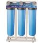 Bluonics 110W UV Ultraviolet Light + Sediment & Carbon Well Water Filter Purifier System with NPT 1'' Ports > 24 GPM UV Sterilizer with 3 Big Blue Size 4.5 x 20 Filters
