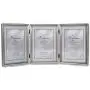 Lawrence Frames Antique Pewter 5x7 Hinged Triple Picture Frame - Bead Border Design Lawrence Frames Antique Pewter 5x7 Hinged Triple Picture Frame - Bead Border Design