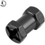 V GEBY RC Hub Adapter, 4pcs 12mm Wheel Hex Hub Wheel Extension Adapter Drive Hub Widener Metal Adaptor for RC Vehicle Parts(20mm Black)