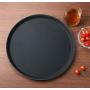 New Star Foodservice 25033 Restaurant Grade Non-Slip Tray, Plastic, Rubber Lined, Round, 14'' Inch, Black