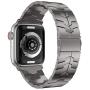 LDFAS Compatible for Apple Watch Band 40mm 38mm, Titanium Metal Watch Bands with Enhanced Durability Version Compatible for Apple Watch SE, Apple Watch Series 6/5/4/3 Smartwatch, Silver