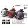 Modify Metal Parts Armor Upgrade, Detail Etching Fits Bandai Hobby 1/100 MG MS-06R ZAKU II Gundam Scale Model KIT Modify Metal Parts Armor Upgrade, Detail Etching Fits Bandai Hobby 1/100 MG MS-06R ZAKU II Gundam Scale Model KIT