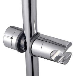 PIH Hand Shower Bracket for Slide Bar Adjustable 22-25MM O.D, Chrome Plated