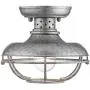 Franklin Park Rustic Farmhouse Outdoor Ceiling Light Fixture Galvanized Steel Open Cage 8 1/2'' Damp Rated for Exterior House Barn Porch Patio Deck - Franklin Iron Works Franklin Park Rustic Farmhouse Outdoor Ceiling Light Fixture Galvanized Steel Open Cage 8 1/2'' Damp Rated for Exterior House Barn Porch Patio Deck - Franklin Iron Works