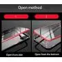iPhone 7 Case,iPhone 8 Case,360° Full Body,Front and Back of Clear Touchable HD Tempered Glass,with Built-in Screen Protector Magnetic Adsorption Metal Frame Cover Ultra Thin Fit 7/8 4.7inch,Red