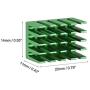 uxcell Electronic Radiators Heatsink for MOS GPU IC Chip Green 20 x 14 x 11 mm 10pcs