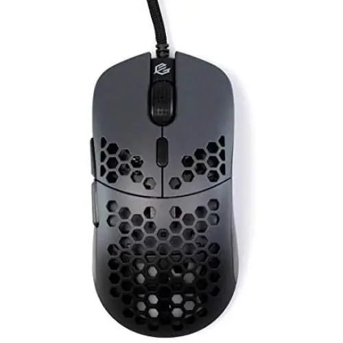 Gwolves Hati HTM Ultra Lightweight Honeycomb Design Wired Gaming Mouse 3360 Sensor - PTFE Skates - 6 Buttons - Only 61G (Gun Metal) Gwolves Hati HTM Ultra Lightweight Honeycomb Design Wired Gaming Mouse 3360 Sensor - PTFE Skates - 6 Buttons - Only 61G (Gun Metal)