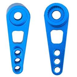 3PCS ZYCST 25T Steering Servo Arm Horn Kits Metal Parts for Wltoys A949 A959-B A969 A979 k929 RC Hobby Model Car Metal Upgrade Accessories(Blue)