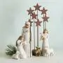 Willow Tree Metal Star Backdrop, Hand-Painted Nativity Accessory Willow Tree Metal Star Backdrop, Hand-Painted Nativity Accessory