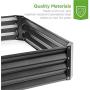 Best Choice Products 6x3x1ft Outdoor Metal Raised Garden Bed Box Vegetable Planter for Vegetables, Flowers, Herbs, and Succulents