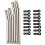 EAPTS 10pcs Metal Link with Plastic Rod Ends for Axial SCX10 II 90046 90047 RC Crawler