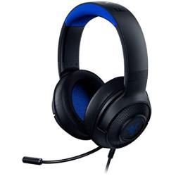 Razer Kraken X Ultralight Gaming Headset: 7.1 Surround Sound - Lightweight Aluminum Frame - Bendable Cardioid Microphone - PC, PS4, PS5, Switch, Xbox One, Xbox Series X & S, Mobile - Black/Blue