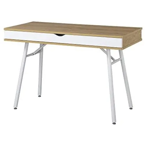 Techni Mobili Modern Multi Computer Desk with Storage, 30'' x 21.7'' x 45.3'', Pine Techni Mobili Modern Multi Computer Desk with Storage, 30'' x 21.7'' x 45.3'', Pine