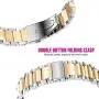 Shangpule Compatible Gear S3 bands, Galaxy Watch 3 45mm Band Galaxy Watch 46mm Bands, 22mm Stainless Steel Metal Replacement Strap Bracelet Compatible Samsung Gear S3 Classic and S3 Frontier Smartwatch (Silver + Gold) Shangpule Compatible Gear S3 bands, Galaxy Watch 3 45mm Band Galaxy Watch 46mm Bands, 22mm Stainless Steel Metal Replacement Strap Bracelet Compatible Samsung Gear S3 Classic and S3 Frontier Smartwatch (Silver + Gold)