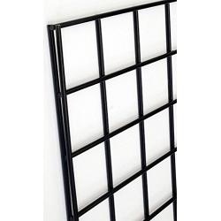 Only Garment Racks #1899B Grid Panels - Perfect Metal Grid for Any Retail Display, 2 Width x 4 Height, 3 Grids Per Carton (Black) (Pack of 3)