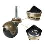 AAGUT 2'' Ball Casters Stem Caster Wheels Set of 4 with 5/16'' x 1-1/2'' (8 x 38mm) with Metal Sockets Replacement Vintage Antique Swivel Wheel for Sofa, Chair, Cabinet