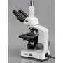 AmScope T340B-DK-LED Siedentopf Trinocular Compound Microscope, 40X-2000X Magnification, Brightfield/Darkfield, WF10x and WF20x Eyepieces, LED Illumination, Abbe Condenser, Double-Layer Mechanical Stage