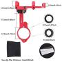 Velaurs Mobile Phone Holder, Mobile Phone Bracket, Anti-Skid Adjustable 360° Rotating Metal Bike for Electric Bike Bicycle Bicycle Part Cycling Mobile Phone Mount
