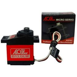 AGFrc Sub-Micro Servo Motor - Upgrade Metal Case Titanium Geared 13g 3.8kg Mini Servo for 1/14 1/18 1/24 RC Cars RC Planes