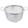 U.S. Kitchen Supply 3 Quart Stainless Steel Mesh Net Strainer Basket with a Wide Rim, Resting Feet and Handles - Colander to Strain, Rinse, Fry, Steam or Cook Vegetables & Pasta