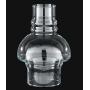 B&P Lamp 3 Inch by 7 Inch Clear Hooded Chimney