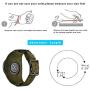 Leotop Compatible with Samsung Galaxy Watch 46mm/Gear S3 Frontier/Galaxy Watch 3 45mm/Classic Bands, 22mm Replacement Genuine Leather Cuff Strap with Stainless Steel Metal Buckle for Men Women (Green)