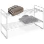 Whitmor 2 Tier Stackable Closet Shelves - Chrome