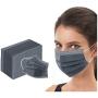 Disposable 3ply Face Mask Elastic Earloop Mouth Face Cover Masks ,Anti-spittle,Protective Dust(Grey,50pcs)