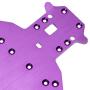 04001 Aluminum Chassis Plate Replacement for RC 1/10 Redcat HSP 94111 94107 Rally Monster Truck Off Road Buggy Upgrade Parts (Purple)