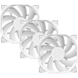 uphere 120mm White Case Fan Long Life for PC Computer Case Cooling 3-Pack(12WT3-3)