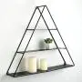 MyGift 3 Tier Triangular Matte Black Metal Display Shelf, Wall Mounted Pyramid Rack MyGift 3 Tier Triangular Matte Black Metal Display Shelf, Wall Mounted Pyramid Rack