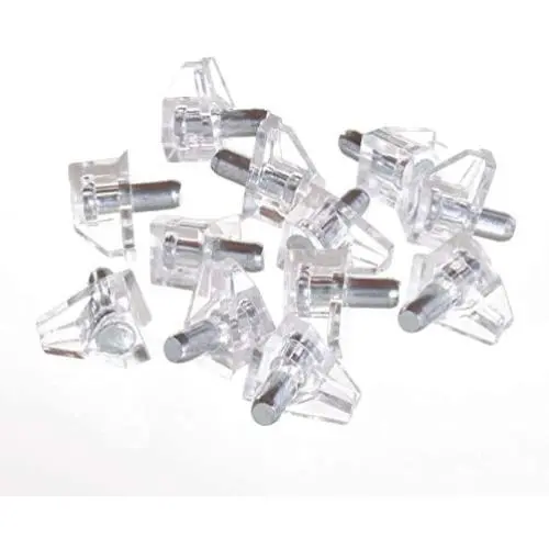 RamPro 12 Pieces Steel Shelf Support Peg Clip Set - Shelf Pins Clear Shelf Support Pegs for Cabinet Furniture, Steel Cabinet Clips Book Shelves Holder Steel pin Shelf Support Pegs RamPro 12 Pieces Steel Shelf Support Peg Clip Set - Shelf Pins Clear Shelf Support Pegs for Cabinet Furniture, Steel Cabinet Clips Book Shelves Holder Steel pin Shelf Support Pegs