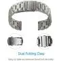 Kartice Bands Compatible with Samsung Galaxy Watch 3 41mm Bands Active 2 44mm 40mm Bands 20mm Solid Stainless Steel Metal Band for Galaxy Active 2 Bands Men Women (Silver)