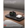 Wireless Charger [with QC 3.0 Adapter], Seneo 2 in 1 Wireless Charging Pad with iWatch Stand for iWatch 5/4/3, 7.5W for iPhone 12/11/Pro Max/XR/XS Max/XS/8/8P/Airpods Pro (No Magnetic Charging Cable)