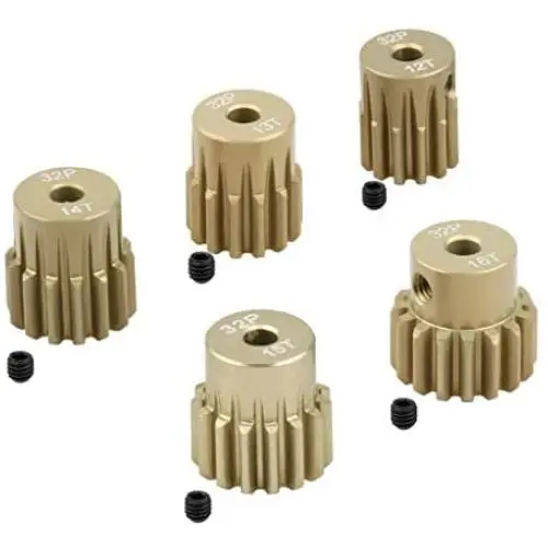 5PCS 32DP 540 Motor Pinion Gear 12T 13T 14T 15T 16T 3.175mm Shaft Pinion Gears Parts Set Kit for 1/10 RC Car Brushless Brush Motor 5PCS 32DP 540 Motor Pinion Gear 12T 13T 14T 15T 16T 3.175mm Shaft Pinion Gears Parts Set Kit for 1/10 RC Car Brushless Brush Motor