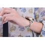 V-MORO Silver Band Compatible with Galaxy Watch Active 40mm Bands Women 20mm Bling Jewelry Bangle Metal Stainless Steel Bracelet for Samsung Galaxy Watch Active 40mm/Galaxy Watch 42mm SM-R810