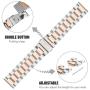 Valkit Compatible with Samsung Galaxy Watch 42mm/Galaxy Watch 3 41mm/Active 2 40mm 44mm Watch Band, 2 Pack 20mm Stainless Steel Solid Wristbands for Galaxy Watch 3 41mm/Garmin Vivoactive 3/Ticwatch E