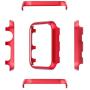 Leotop Compatible with Apple Watch Case 38mm 42mm, Compatible iWatch Bumper Metal Protective Cover Aluminum Alloy Frame Bling Shiny Protector Compatible Apple Watch Series 3/2/1(Matte Red, 38mm)